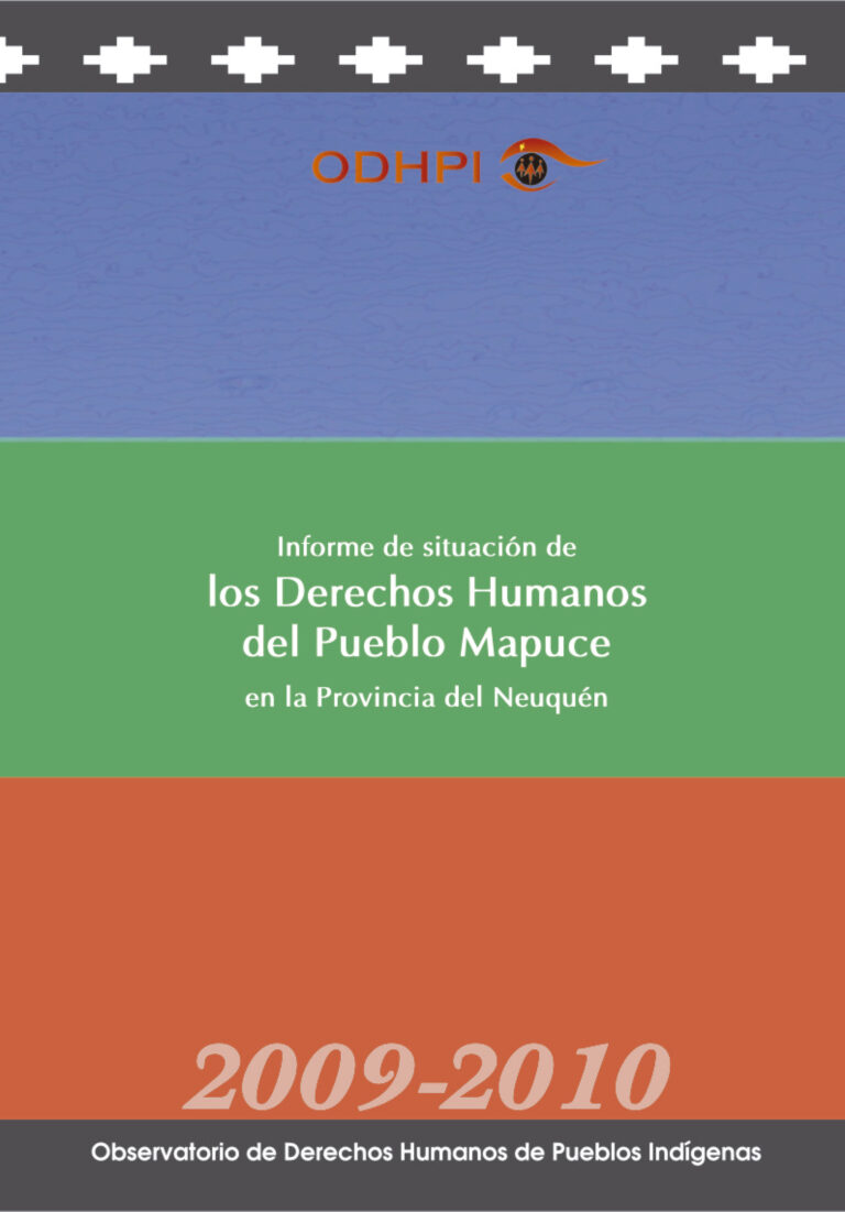 Lee más sobre el artículo 2009-2010 -Informe de Situación de los Derechos Humanos  del Pueblo Mapuce  en La Provincia del Neuquén